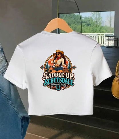 Saddle Up, Scottsdale 2026 - Women's Crop Top (Pickup)