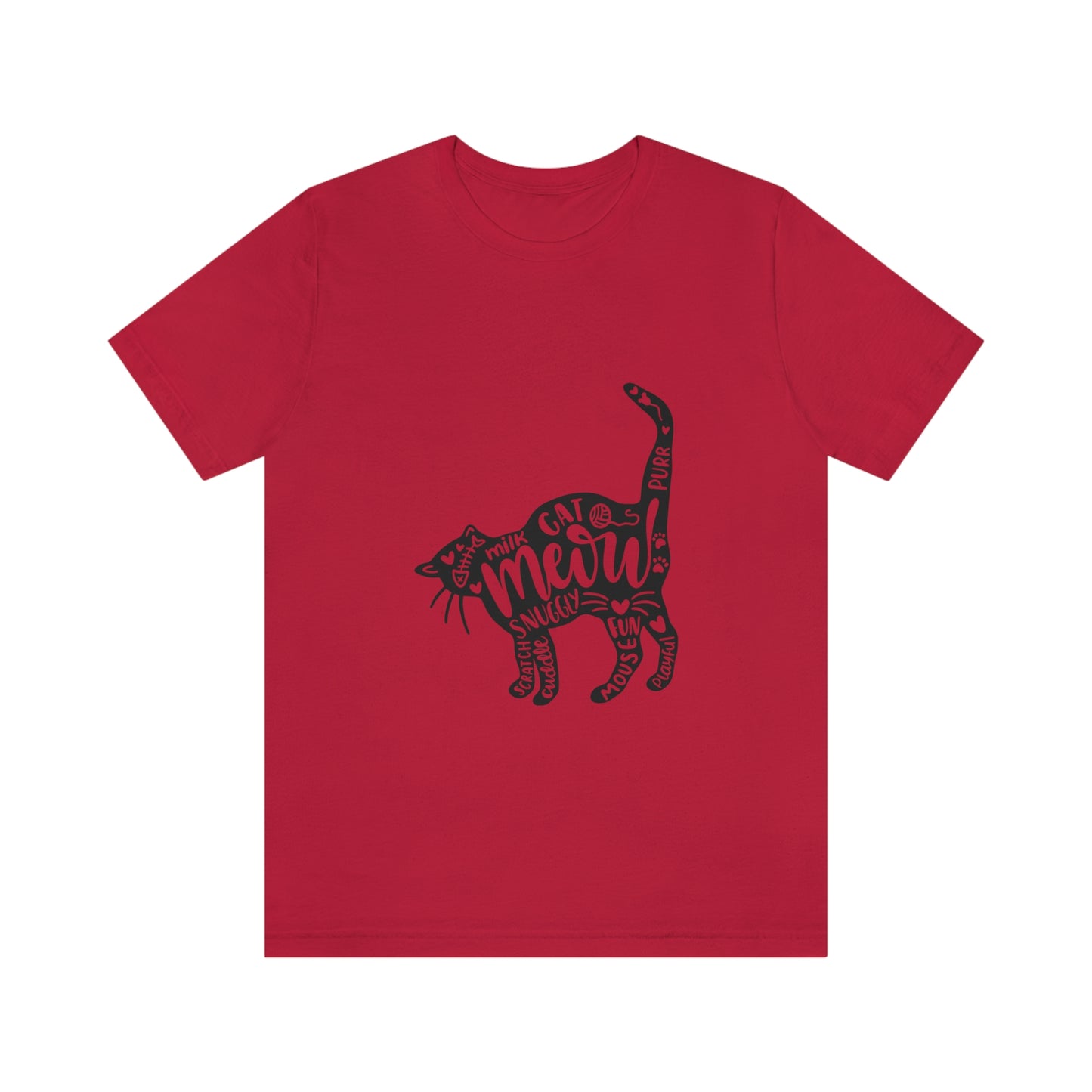 Cat Word Cloud - Unisex T-Shirt