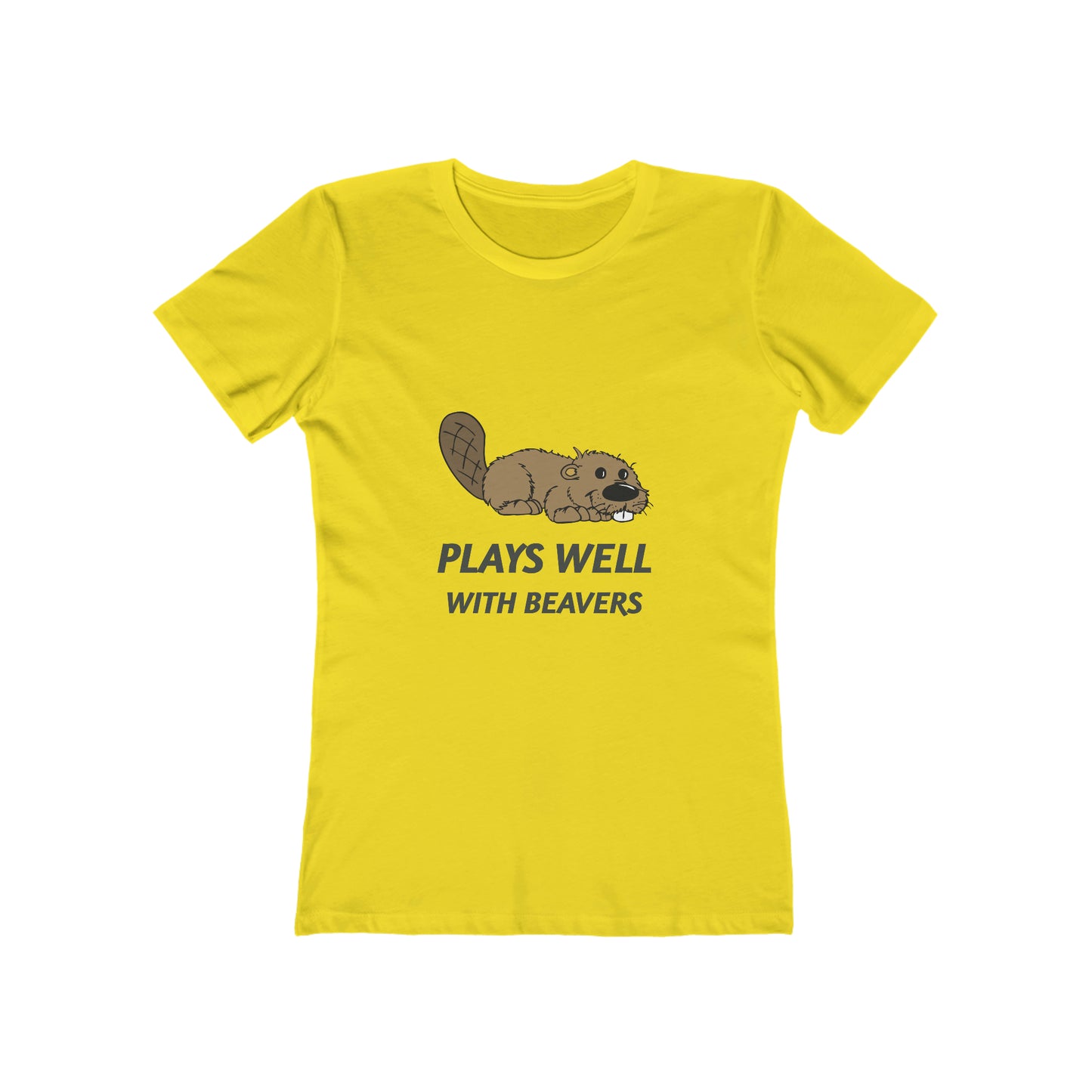 Plays Well With Beavers - Women's T-shirt