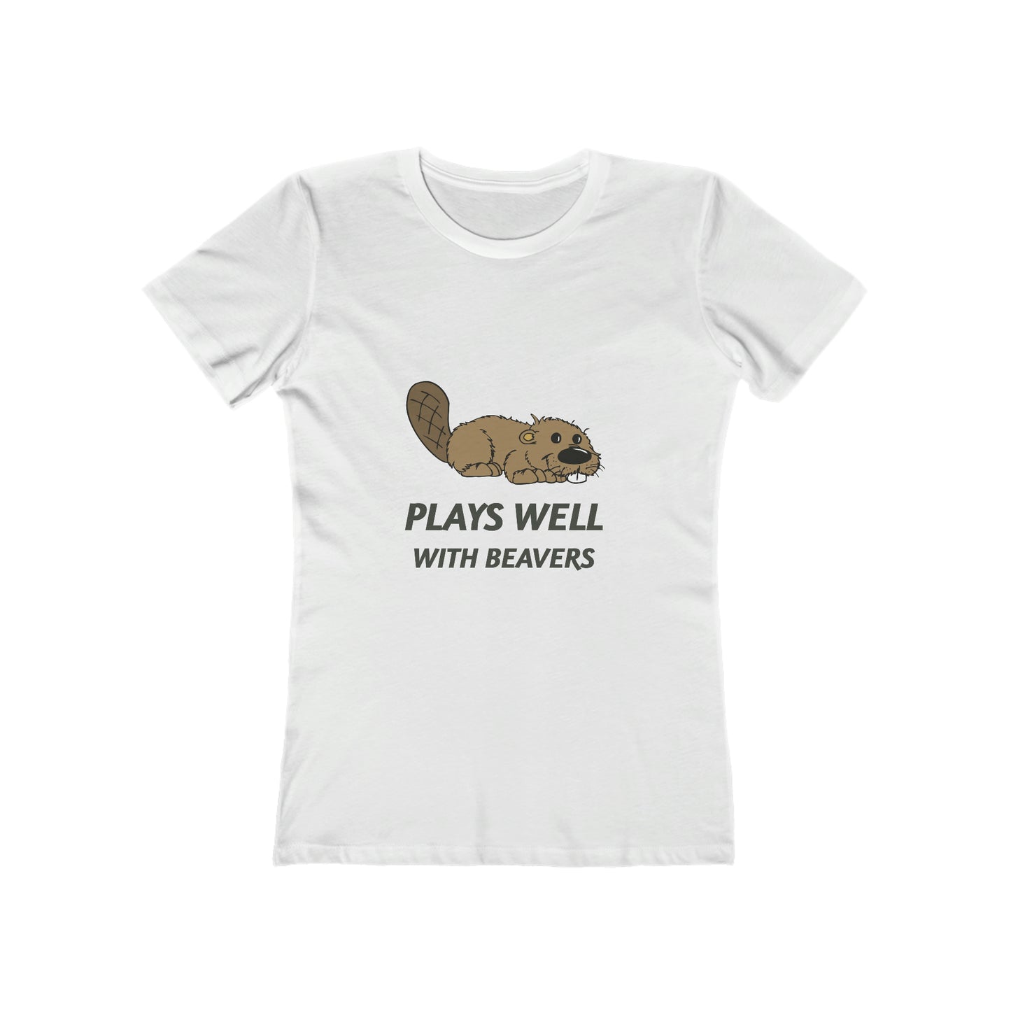 Plays Well With Beavers - Women's T-shirt