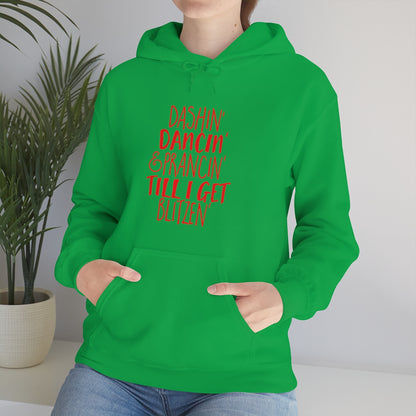 Dashin' Dancin' And Pracin' TIll I Get Blitzen - Unisex Hooded Sweatshirt