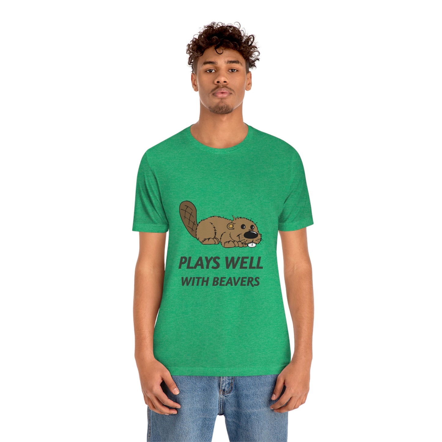 Plays Well With Beavers 2 - Unisex T-Shirt