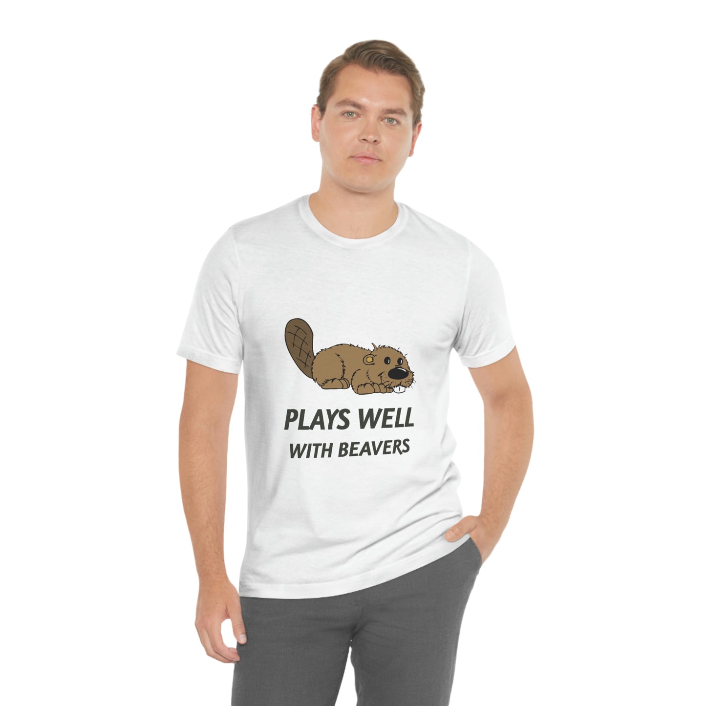 Plays Well With Beavers 2 - Unisex T-Shirt