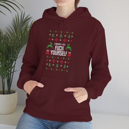 Merry Go Fuck Yourself - Unisex Hooded Sweatshirt