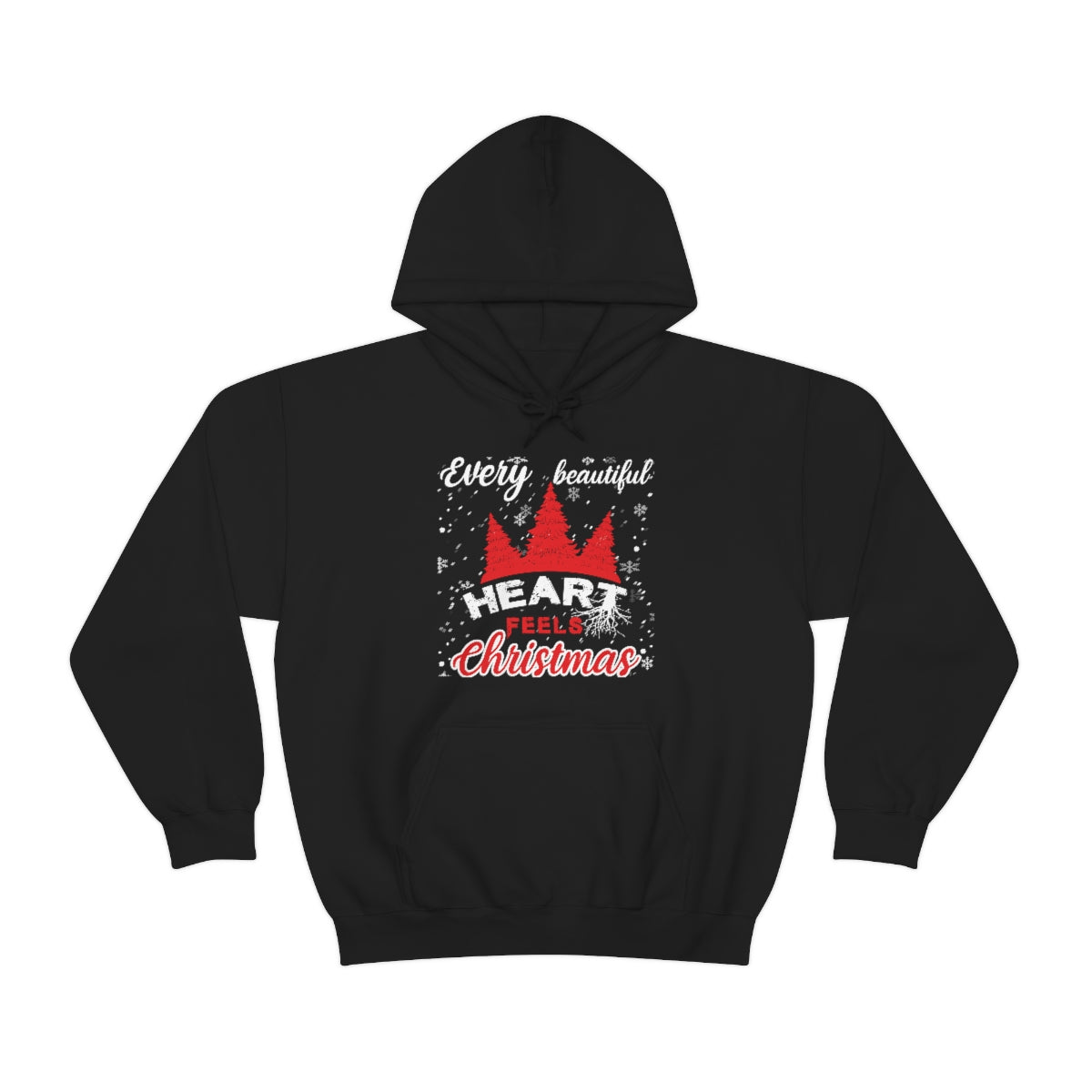 Every Beautiful Heart Feels Christmas - Unisex Hooded Sweatshirt