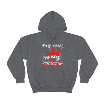 Every Beautiful Heart Feels Christmas - Unisex Hooded Sweatshirt