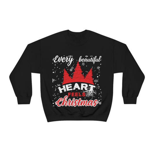 Every Beautiful Heart Feels Christmas - Unisex Sweatshirt