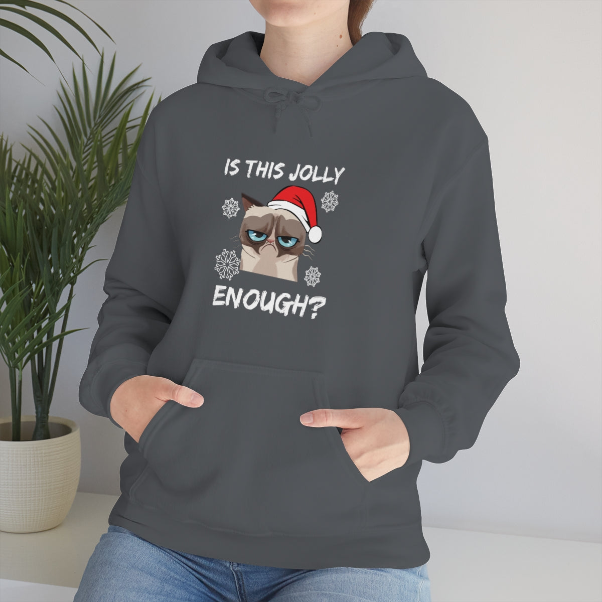 Is This Jolly Enough? - Unisex Hooded Sweatshirt