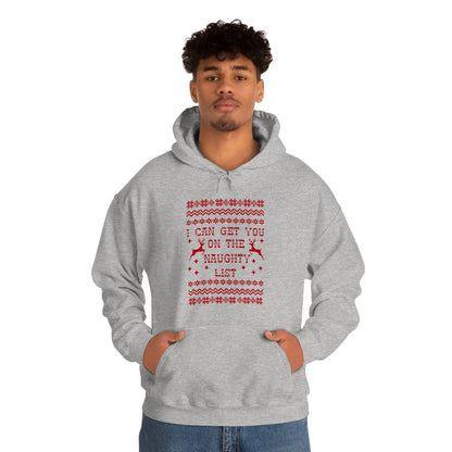 I Can Get You On The Naughty List - Unisex Hooded Sweatshirt